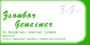 zsombor gemeiner business card